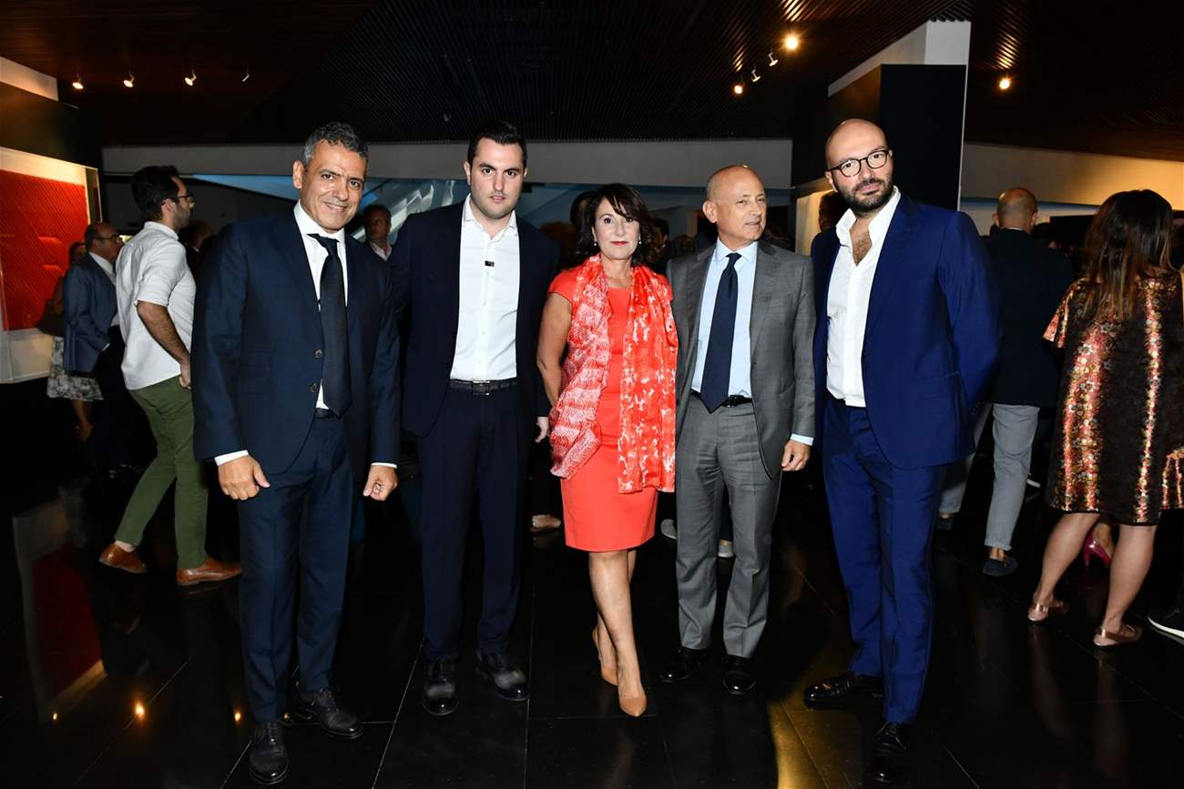 Dany Hitti Bruno Hitti HE Italian ambassador Massimo Marottiandwife Massimiliano Busnelli