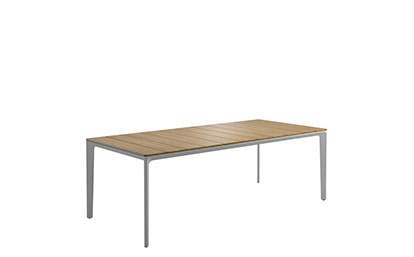 Carver Medium Table Buffed Teak Top 