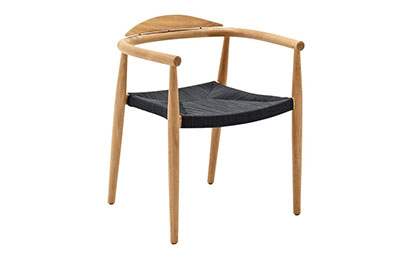 Dansk Stacking Chair with Arms Buffed Teak 